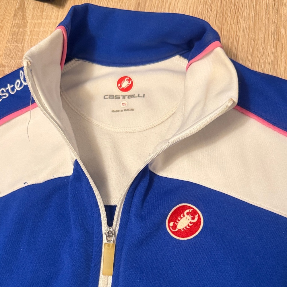 Castelli Women's Blue and White Jacket